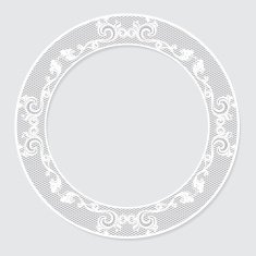 carved vintage frame made of paper for picture or photo N12