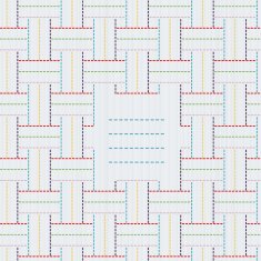Text frame Traditional Japanese Embroidery Ornament with weaving Seamless pattern N2