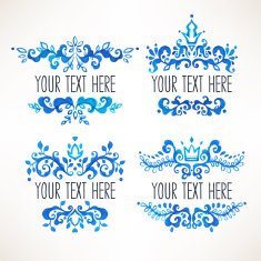 floral watercolor frames