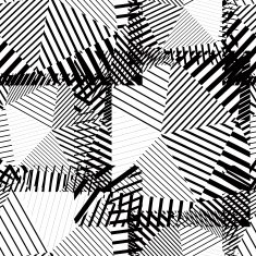 Black and white creative continuous lines pattern contrast N2
