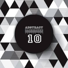 Abstract black-and-white geometric background N2