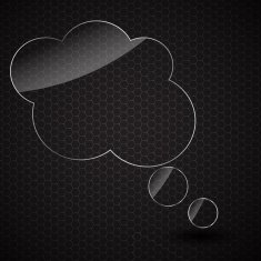 Glass frame on abstract metal background Vector illustration N20