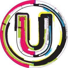 Colorful Grunge Font LETTER u N4