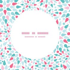 Vector abstract colorful drops frame seamless pattern background N2