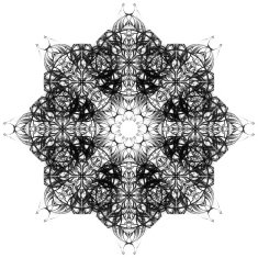 Mandala Decorative hand drawn lace pattern N32