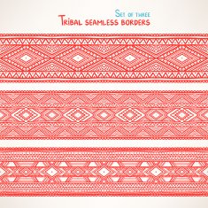 three tribal seamless borders - 2