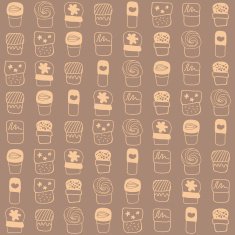 Background with sweets for cook books or wrapping paper N3