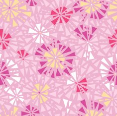 Triangle Flowers Seamless Pattern Background N2