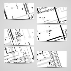 Vector business-card set for your design N482