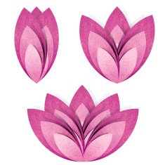 Flower origami recycled paper craft