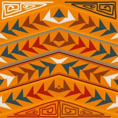 Abstract seamless texture in the tribal style Vector illustrati