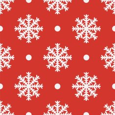Red seamless snowflake pattern illustratiom