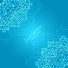 Greeting card with lace ornament