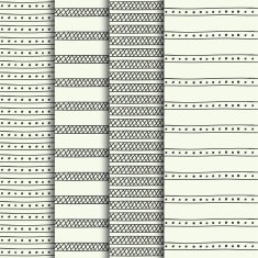 Set of hand drawn textures