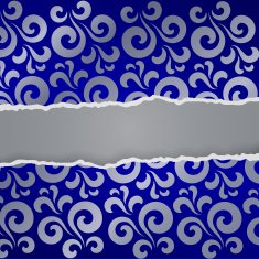 Ragged paper with vintage pattern N2