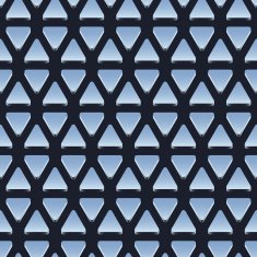 Seamless pattern of shiny metallic triangles