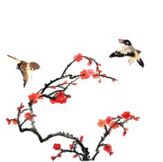 plum bloom and animal N91
