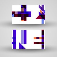 Vector business-card set for your design N487