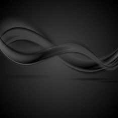 Abstract black smooth waves design N2