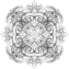 Mandala Skeych Graphic pattern modern ornament N17
