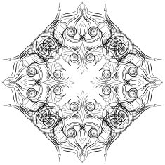 Mandala Skeych Graphic pattern modern ornament N18