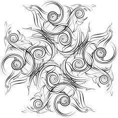 Mandala Skeych Graphic pattern modern ornament N19