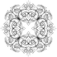 Mandala Skeych Graphic pattern modern ornament N20