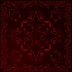 dark red background with flowers and leaves N2