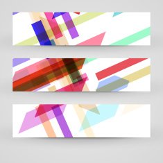 Vector banner set for your design N195