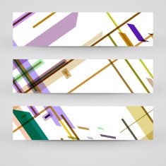 Vector banner set for your design N202