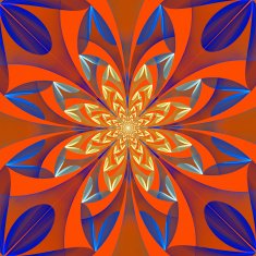 Fabulous symmetrical pattern of the leaves N10