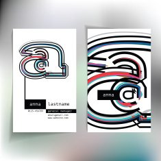 Business card design with letter A N2