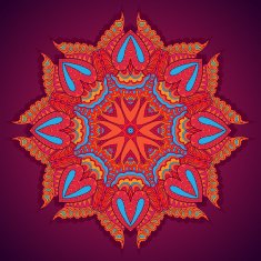 Round floral ornament N2