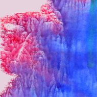 Abstract watercolor background Pink and blue vector