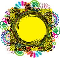 Abstract flowers illustrations N4