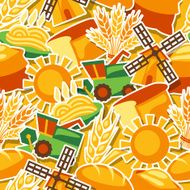 Seamless pattern with agricultural objects N4