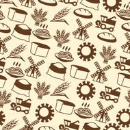 Seamless pattern with agricultural objects N5