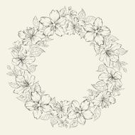 Floral wreath - wedding design N2
