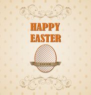 Happy Easter retro card