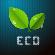 Green Leaves And ECO Title