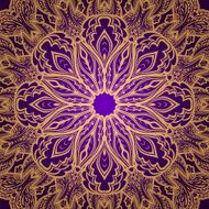 Gold lace ornament