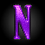 vector violet plastic figure n