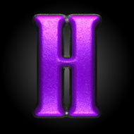 vector violet plastic figure h