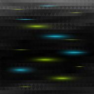 abstract black triangle background with lights