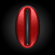 vector red plastic figure 0