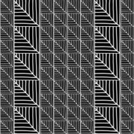 Monochrome African Ornament Seamless vector pattern