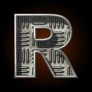 vector metal construction figure r N2