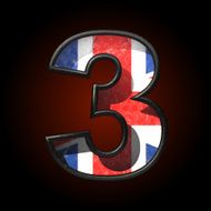 Vector Great Britain cutted figure 3 N2