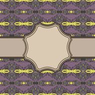 Vintage vector ethnic frame N6