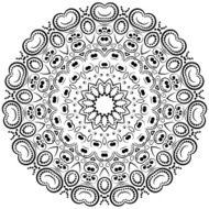 Modern design round texture N2